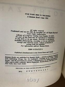 Star Wars Heir To The Empire Deluxe Limited First Edition 4/300 Signed Zahn Rare