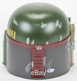 Star Wars Jeremy Bulloch Boba Fett Signed Deluxe Helmet White Signature BAS