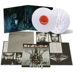 Static-X Machine Signed Vinyl Silver Swirl White 20th Anniversary Ed Limited