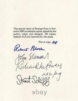 Strange Eons by Robert Bloch (Limited Numbered Edition) Signed