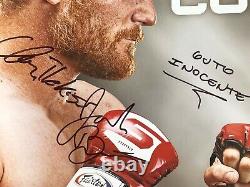 Strikeforce World Grand Prix Barnett Vs Cormier Autograph Signed Poster 98/100