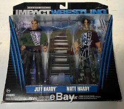TNA Impact Wrestling Jeff & Matt Hardy Deluxe 2-Pack Autographed By Matt