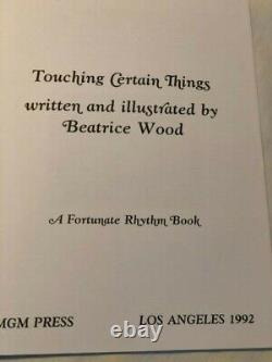 TOUCHING CERTAIN THINGS Beatrice Wood Hand-colored Original No. 43 of 99 BEATO