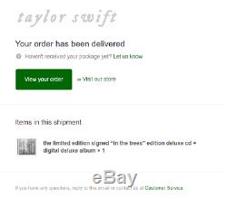 Taylor Swift Signed Folklore Album In The Trees Deluxe NEW in Plastic -IN HAND