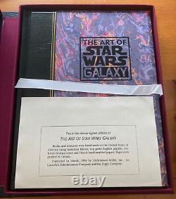 The Art of Star Wars The Galaxy (1994) Deluxe Signed Edition 6/1000 Topps SW