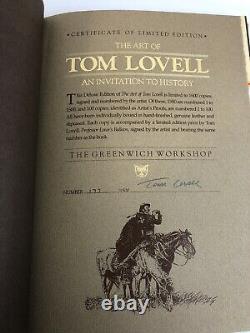 The Art of TOM LOVELL An Invitation To History #177/1500 SIGNED BY ARTIST