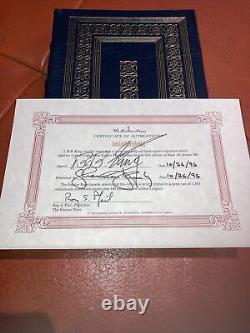 The Blues All Around Me (SIGNED) BB King First Edition Easton Press Leather Book