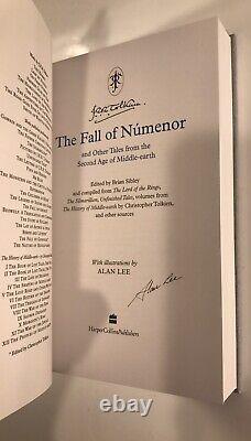 The Fall of Numenor JRR Tolkien Deluxe Slipcase Edition Alan Lee Signed Pristine