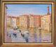 The Grand Canal, Veniceitalylisted Artistoriginal Oil Painting Marc Forestier