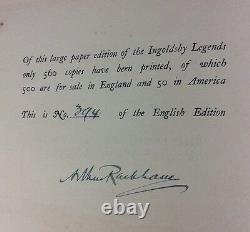 The Ingoldsby Legends Arthur Rackham Signed Ltd Delux Edition 1907- Rare