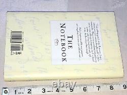 The Notebook Autographed Signed by Nicholas Sparks Fourth Edition With DJ