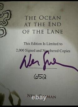 The Ocean at the End of the Lane Deluxe Signed Edition A Novel by Neil Gaiman