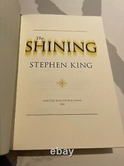 The Shining Deluxe Limited Edition By Stephen King Signed
