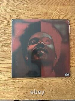 The Weeknd After Hours Deluxe 2 LP Signed Clear With Red Splatter Colored Vinyl
