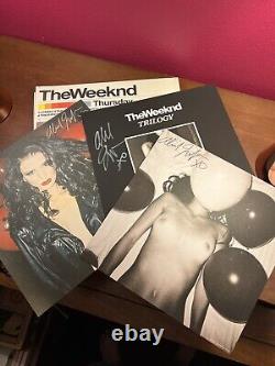 The Weeknd Trilogy Vinyl 1st Pressing 376/500 with 3 Abel Signed lithographs RARE