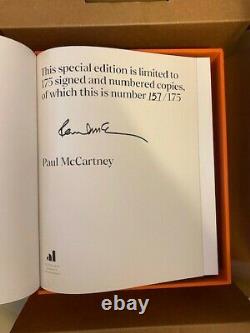 The lyrics signed by Paul McCartney deluxe limited edition