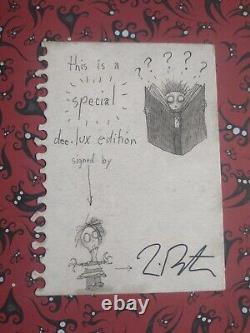Tim Burton Signed 2009 Special Deluxe Edition The Art Of Tim Burton Book