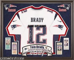 Tom Brady Luck ect. Custom Frame your Nike, Reebok autographed jersey Deluxe NFL