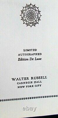 WALTER RUSSELL THE SECRET OF LIGHT SIGNED LIMITED Deluxe 1st Ed. 1947