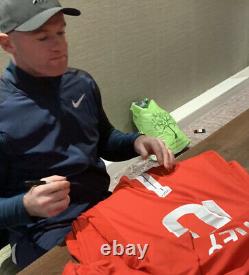 WAYNE ROONEY SIGNED AND DELUXE FRAMED MANCHESTER UNITED 10 SHIRT With Coa £199