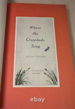 WHERE THE CRAWDADS SING, Delia Owens, SIGNED, Deluxe Edition, 1st/1st