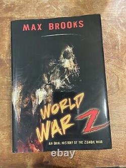 WORLD WAR Z by Max Brooks Deluxe Signed LE Hardcover HC/DJ Horror Zombies RARE