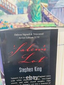 WOW! Stephen King Salem's Lot SIGNED Deluxe Artist Ed. $250.00 CEMETERY DANCE
