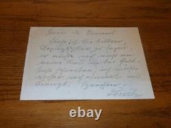 WW II German Navy SIGNED LETTER ADMIRAL DONITZ WITH HISTORY NICE