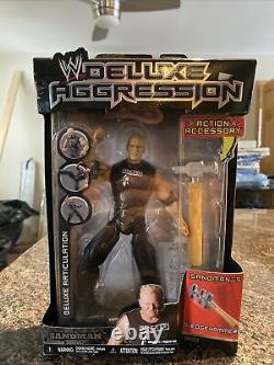 WWE Deluxe Aggression Series 8 Sandman Autographed Hand Signed