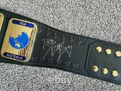 WWE Ultra Deluxe Intercontinental Championship Belt 2006 Signed by Rob Van Dam