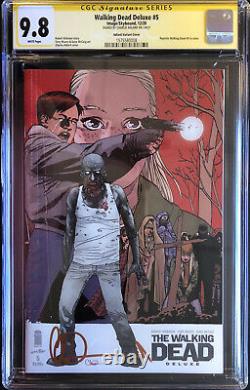 Walking Dead Deluxe #1-6 Variant Cover Set ALL CGC 9.8 Signed by Charlie Adlard
