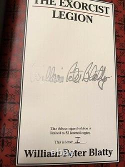 William Peter Blatty The Exorcist, Legion Deluxe Signed, Edition I Traycased