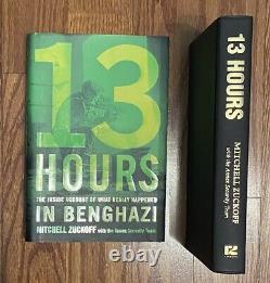 13 heures à Benghazi SIGNÉ ! Par Mitchell Zuckoff Édition 2014 Reliée avec jaquette -J3