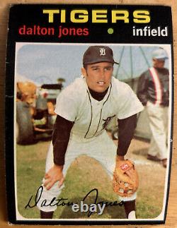 1971 Topps Dalton Jones Carte #367 Tigers IF (Perdu un Grand Chelem en 1970) G/VG