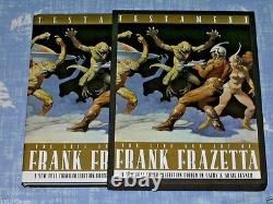 2 X Frank Frazetta Testament Legacy Deluxe Signé Autographe Couverture Rigide Hc