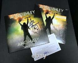 Ace Frehley Anomalie 2lp Vinyle Jaune Signé Nouveau Kiss Exclusif Deluxe #d/500
