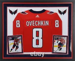 Alex Ovechkin Washington Capitals Deluxe Frmd Signé Red Adidas Authentic Jersey