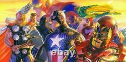 Alex Ross Signé Invincible Deluxe Giclee On Canvas Limited Edition Of 100