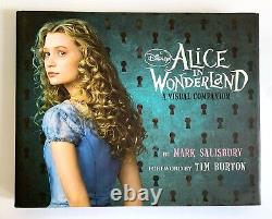 Alice In Wonderland Visual Companion Hc Signed Tim Burton & Johnny Depp 2010