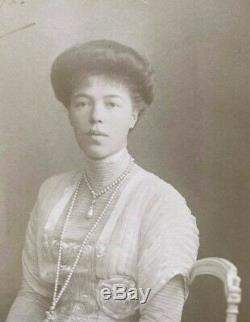 Antique Imperial Grande-duchesse Russe Olga Romanov Photo Dédicacée 1912