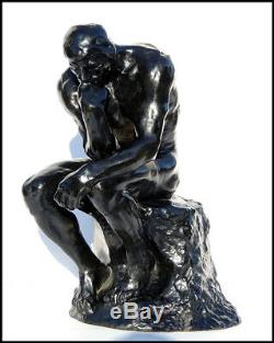 Auguste Rodin Rare Sculpture Bronze Penseur Le Grand Penseur Signé Création