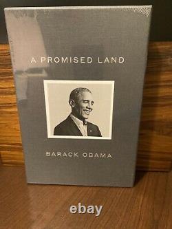 Barack Obama A Signé Un Livre De Luxe Sur Terre Promissé Autographé & Seled