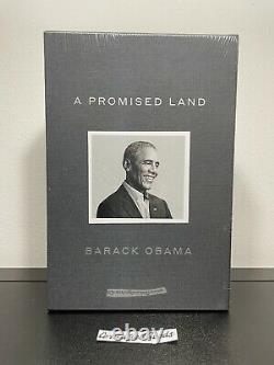 Barack Obama A Signé Une Terre Promise Deluxe Livre Autographe Nouveau