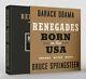 Barack Obama + Bruce Springsteen Livre Deluxe Signé! Renegades Né Aux États-unis