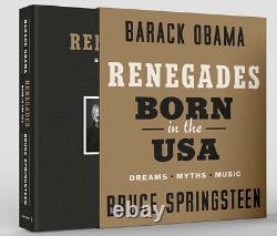 Barack Obama Bruce Springsteen Signé Renegades Né Aux USA Deluxe Edition