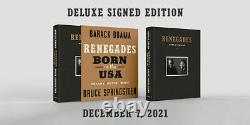 Barack Obama Bruce Springsteen Signé Renegades Né Aux USA Deluxe Edition