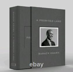 Barack Obama Main Signé A Promised Land 1st Edition Livre En Tissu Deluxe