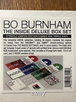 Bo Burnham Le coffret Deluxe The Inside scellé signé en triple vinyle RGB
