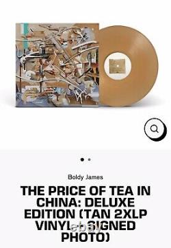Boldy James X Alc Le Prix Du Thé En Chine Vinyle Tan Deluxe Avec Une Photo Signée
