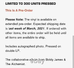 Boldy James X Alc Le Prix Du Thé En Chine Vinyle Tan Deluxe Avec Une Photo Signée